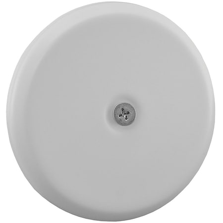 Jones Stephens 9-1/4in. White High Impact Plastic Cleanout Cover Plate, Flat Design C95009